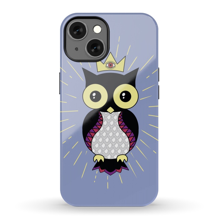 iPhone 13 StrongFit All seeing owl by Laura Nagel