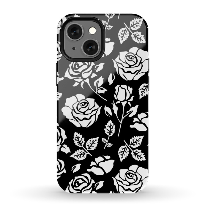 iPhone 13 mini StrongFit White Rose by Uma Prabhakar Gokhale