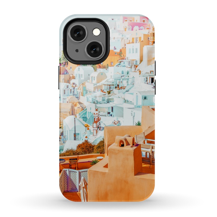 iPhone 13 mini StrongFit Santorini Vacay by Uma Prabhakar Gokhale