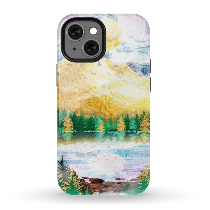 iPhone 13 mini StrongFit Beauty of Nature - Illustration V by Art Design Works