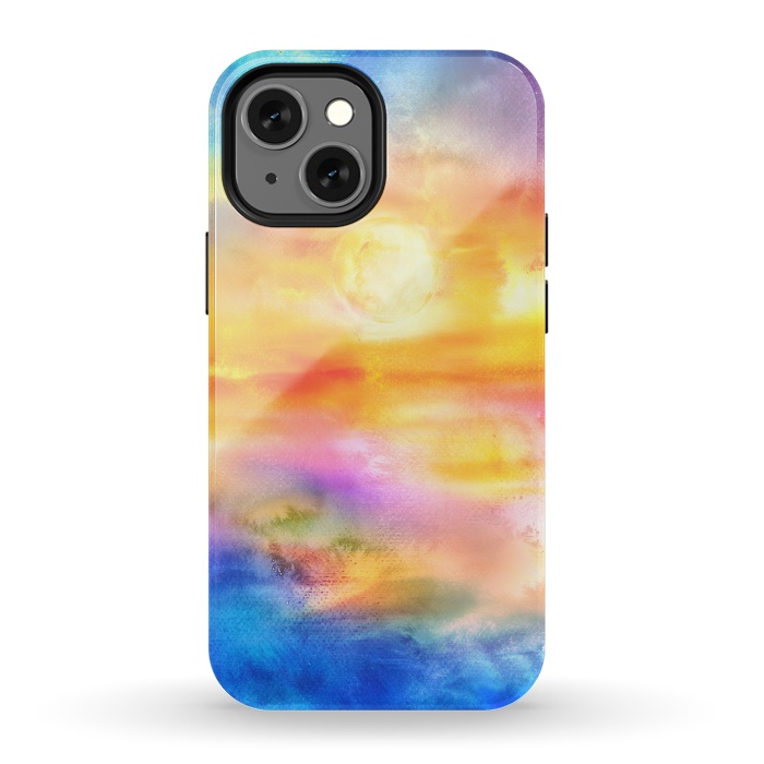 iPhone 13 mini StrongFit Abstract Sunset Artwork II by Art Design Works