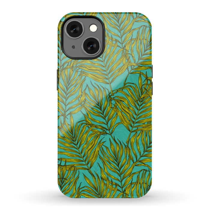 iPhone 13 StrongFit Palm leaves by Katerina Kirilova