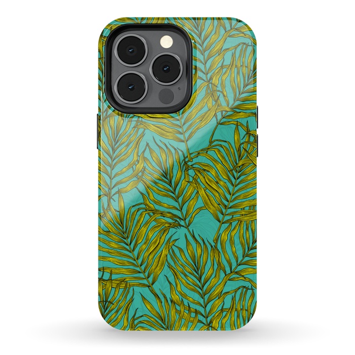 iPhone 13 pro StrongFit Palm leaves by Katerina Kirilova
