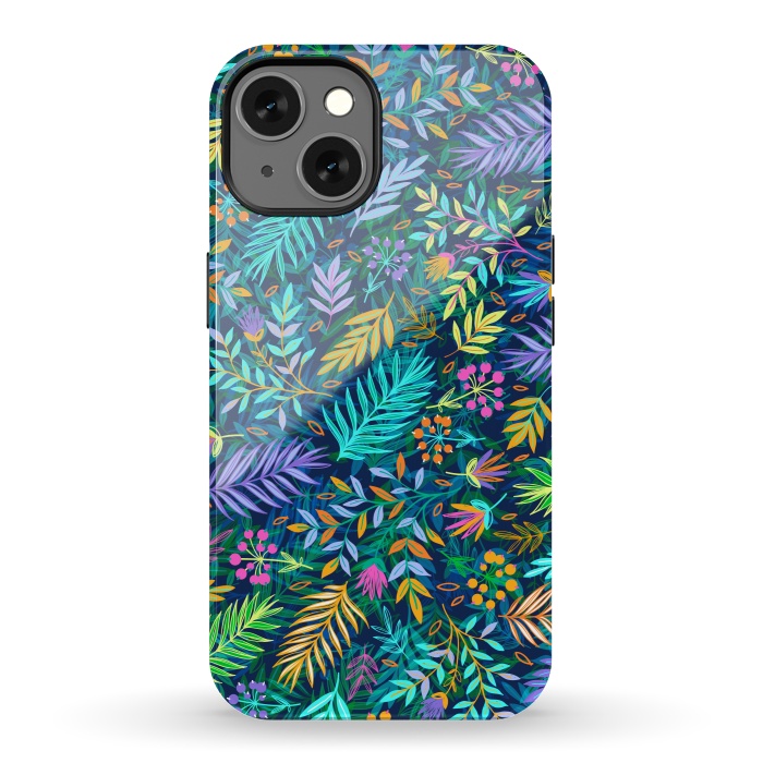 iPhone 13 StrongFit Flowers In Cold Colors by ArtsCase