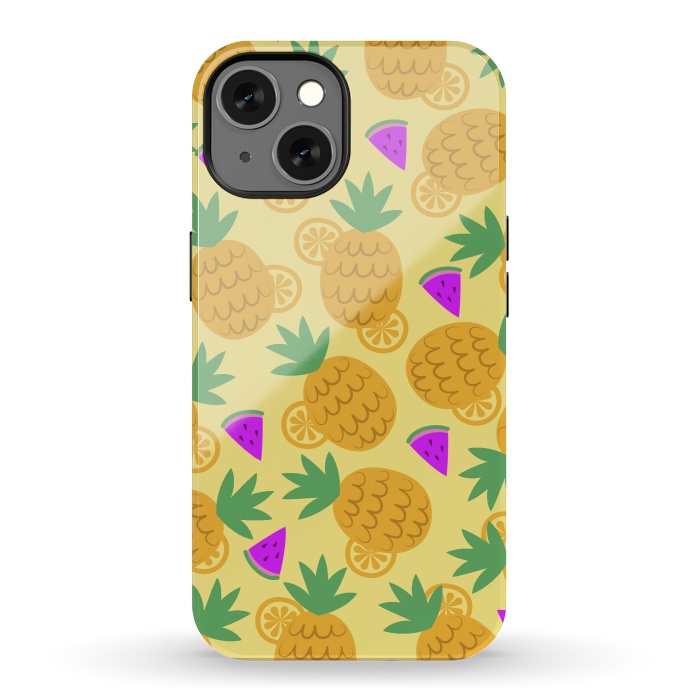 iPhone 13 StrongFit Rain Of Watermelons And Pineapples by ArtsCase