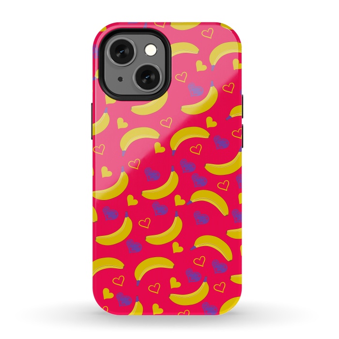 iPhone 13 mini StrongFit Pop Art Style Bananas by ArtsCase