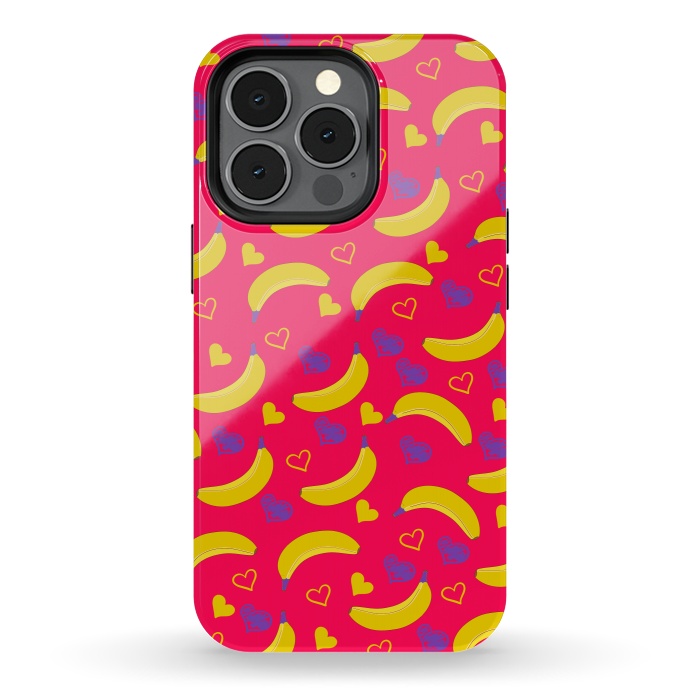 iPhone 13 pro StrongFit Pop Art Style Bananas by ArtsCase