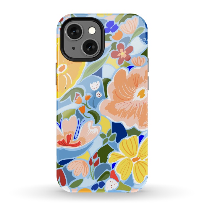 iPhone 13 mini StrongFit Summery Floral by Uma Prabhakar Gokhale