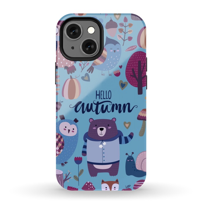 iPhone 13 mini StrongFit Autumn In Cold Colors by ArtsCase