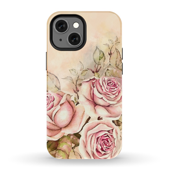 iPhone 13 mini StrongFit Sweet Rosa by Creativeaxle