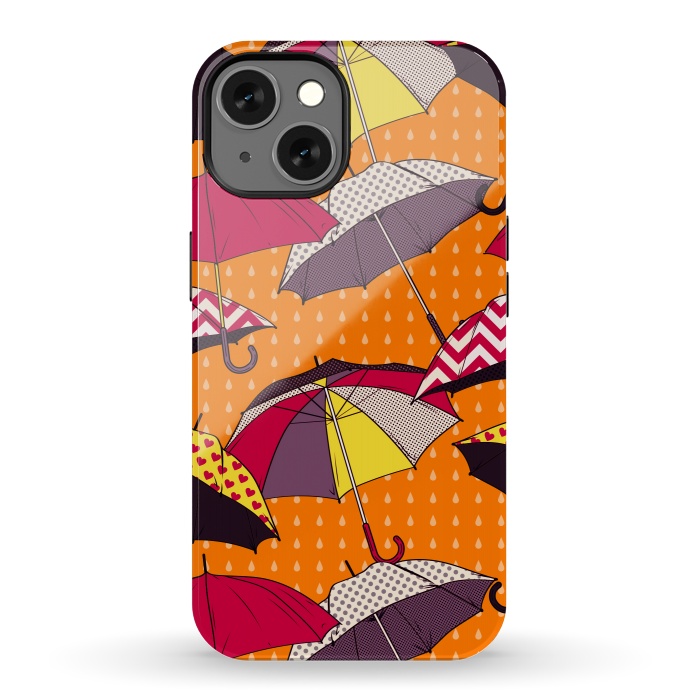 iPhone 13 StrongFit Beautiful Umbrellas For Autumn by ArtsCase