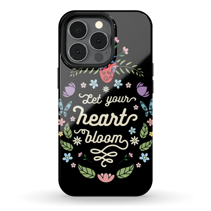 iPhone 13 pro StrongFit Let your heart bloom by Laura Nagel