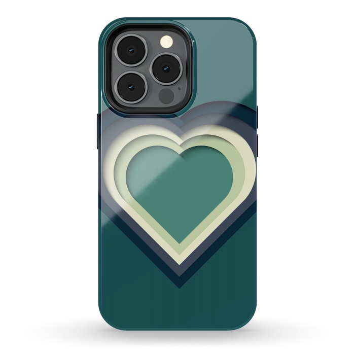 iPhone 13 pro StrongFit Paper Cutout Heart 011 by Jelena Obradovic