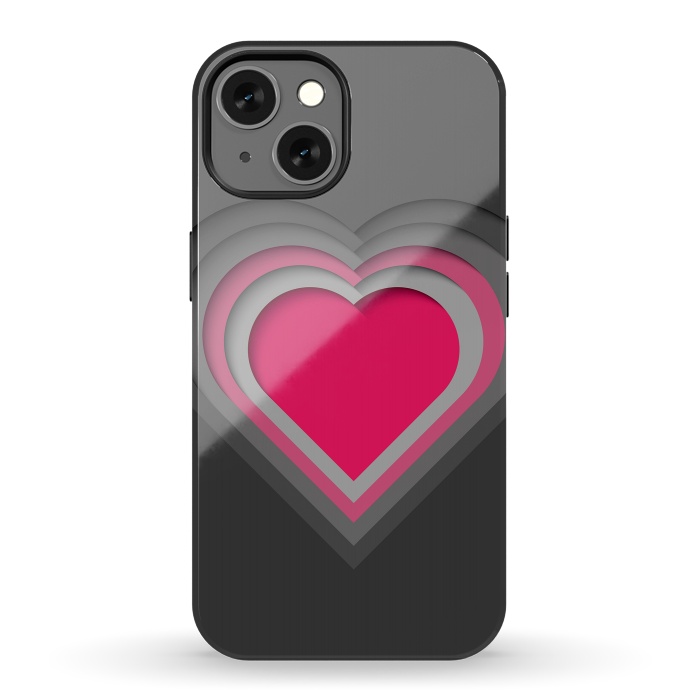 iPhone 13 StrongFit Paper Cutout Heart 012 by Jelena Obradovic