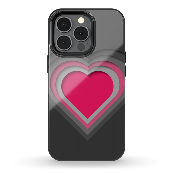 iPhone 13 pro StrongFit Paper Cutout Heart 012 by Jelena Obradovic