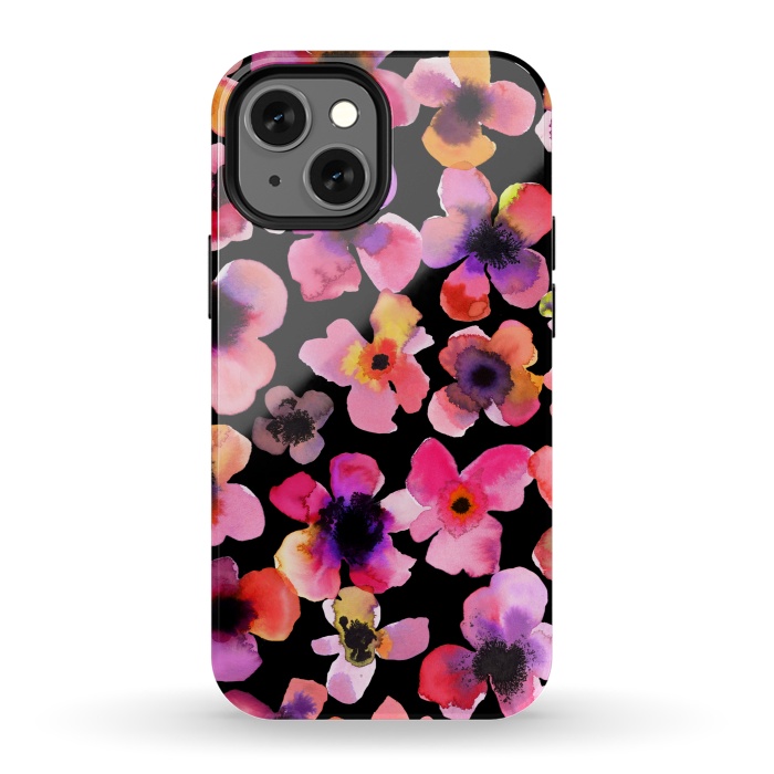 iPhone 13 mini StrongFit Happy Sweet Flowers by Ninola Design