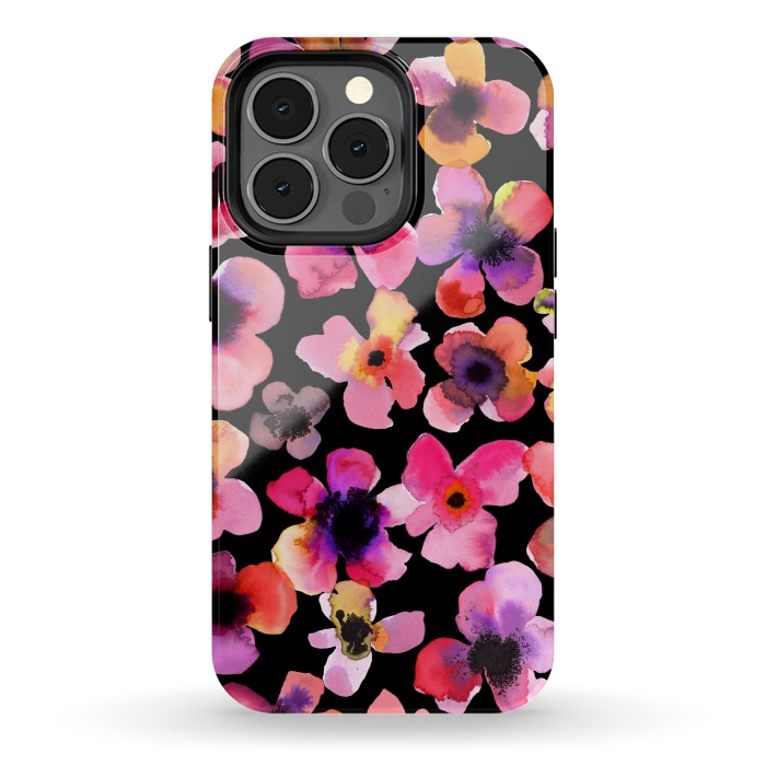 iPhone 13 pro StrongFit Happy Sweet Flowers by Ninola Design