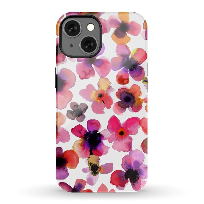 iPhone 13 StrongFit Happy Sweet Vibrant Flowers by Ninola Design