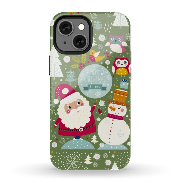 iPhone 13 mini StrongFit Wonderful Christmas by ArtsCase