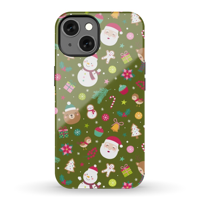 iPhone 13 StrongFit Snowflakes and St. Nicholas by ArtsCase