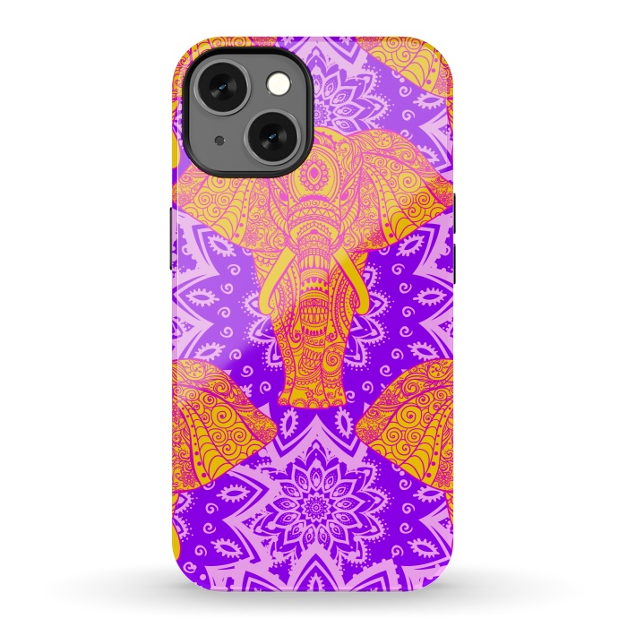 iPhone 13 StrongFit Color Elephants by ArtsCase