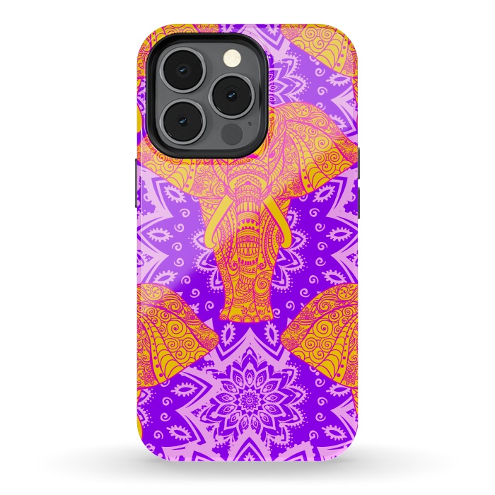 iPhone 13 pro StrongFit Color Elephants by ArtsCase