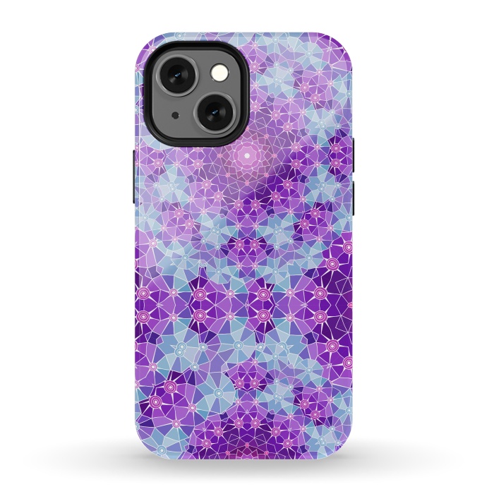 iPhone 13 mini StrongFit Purple Mandala Ocean by ArtsCase