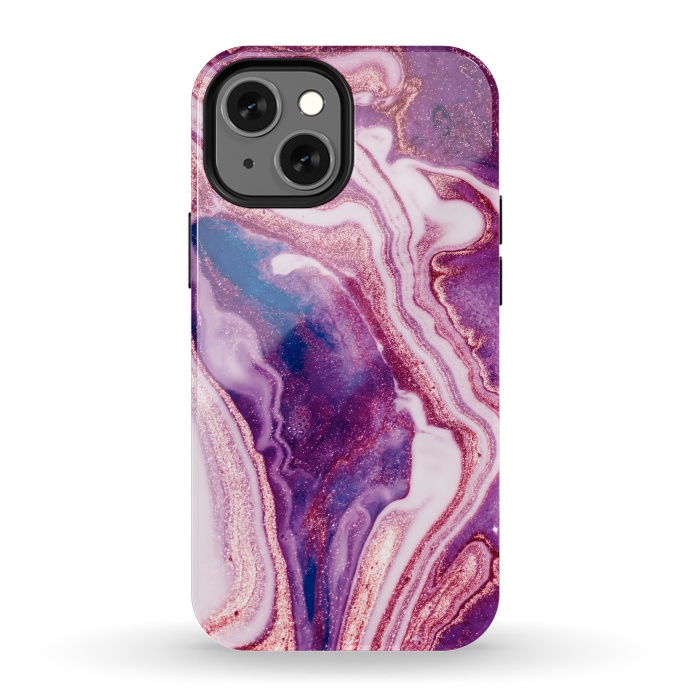 iPhone 13 mini StrongFit swirls of marble by ArtsCase