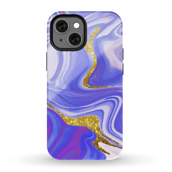 iPhone 13 mini StrongFit Paint splash Colorful fluid by ArtsCase