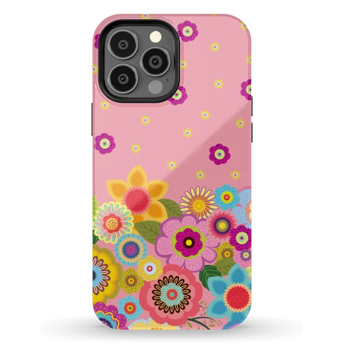 iPhone 13 Pro Max StrongFit assorted spring flowers by ArtsCase
