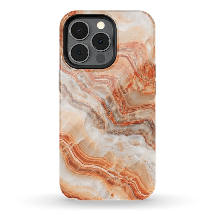 iPhone 13 pro StrongFit limestone in orange by ArtsCase