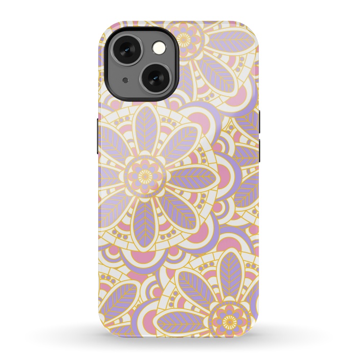 iPhone 13 StrongFit Lilac Lace by Shelly Bremmer