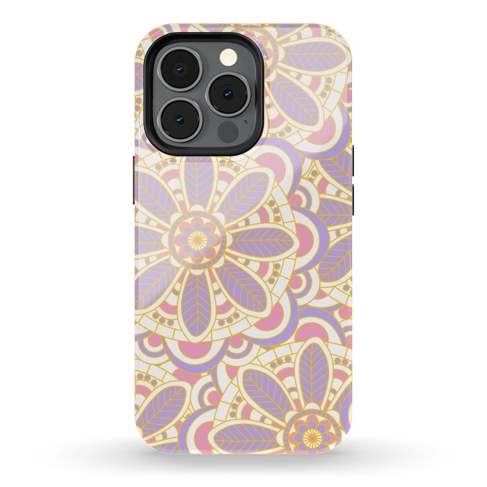 iPhone 13 pro StrongFit Lilac Lace by Shelly Bremmer
