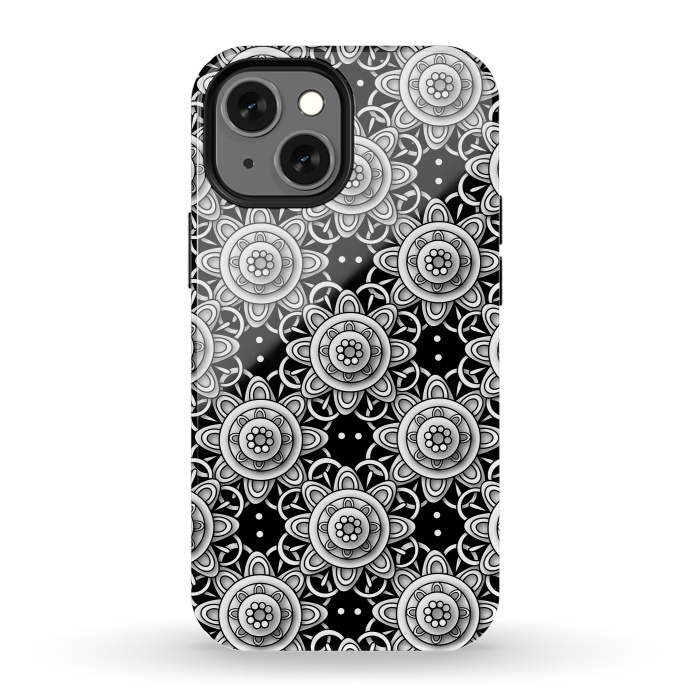 iPhone 13 mini StrongFit Lace Flowers by Shelly Bremmer