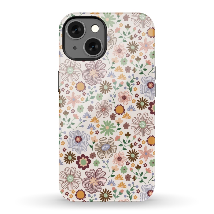 iPhone 13 StrongFit Autumn Wild Bloom by TracyLucy Designs