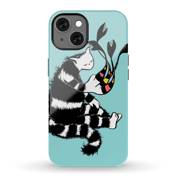 iPhone 13 StrongFit Weird Cat Character With Strange Deformed Paw by Boriana Giormova