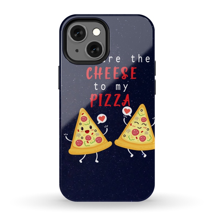 iPhone 13 mini StrongFit YOU ARE THE CHEESE TO MY PIZZA by MALLIKA
