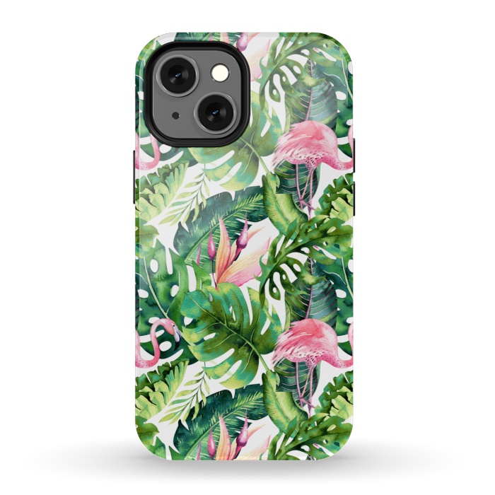 iPhone 13 mini StrongFit Flamingo Tropical || by Uma Prabhakar Gokhale