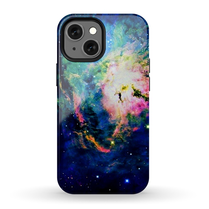 iPhone 13 mini StrongFit colorful nebula by haroulita