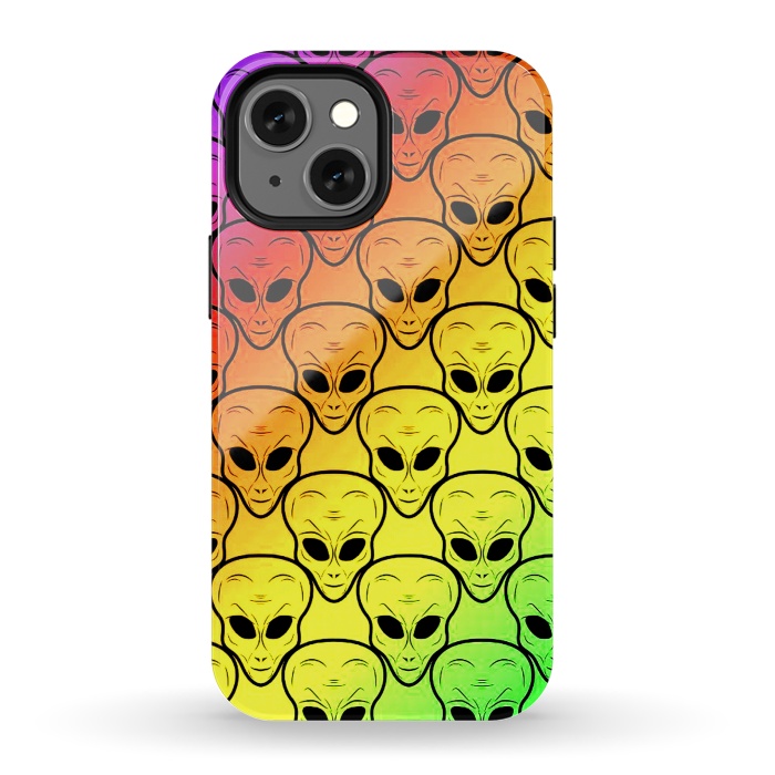 iPhone 13 mini StrongFit aliens by haroulita