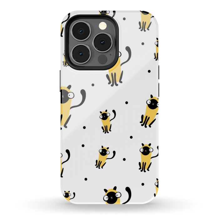 iPhone 13 pro StrongFit cool cats by haroulita