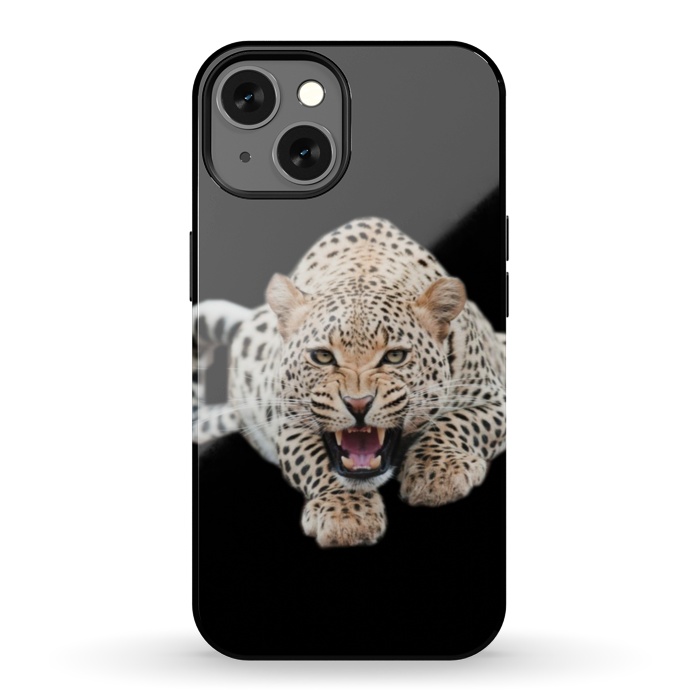 iPhone 13 StrongFit wild leopard by haroulita