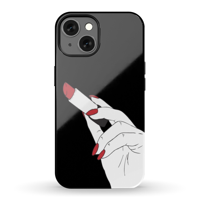 iPhone 13 StrongFit red lipstick by haroulita