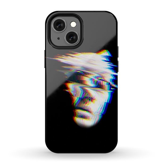 iPhone 13 mini StrongFit glitch horror face by haroulita