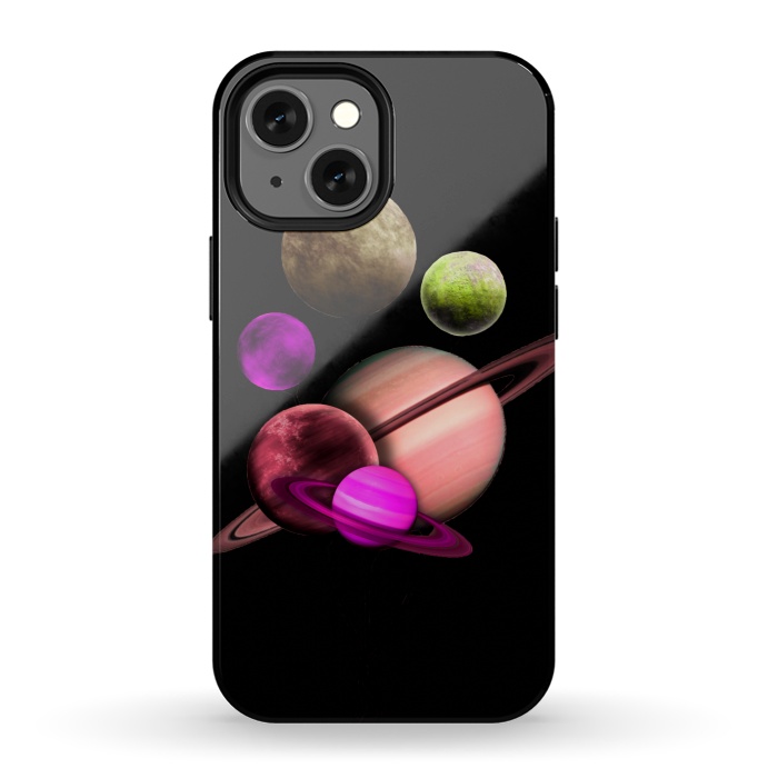 iPhone 13 mini StrongFit Purple pink space by haroulita