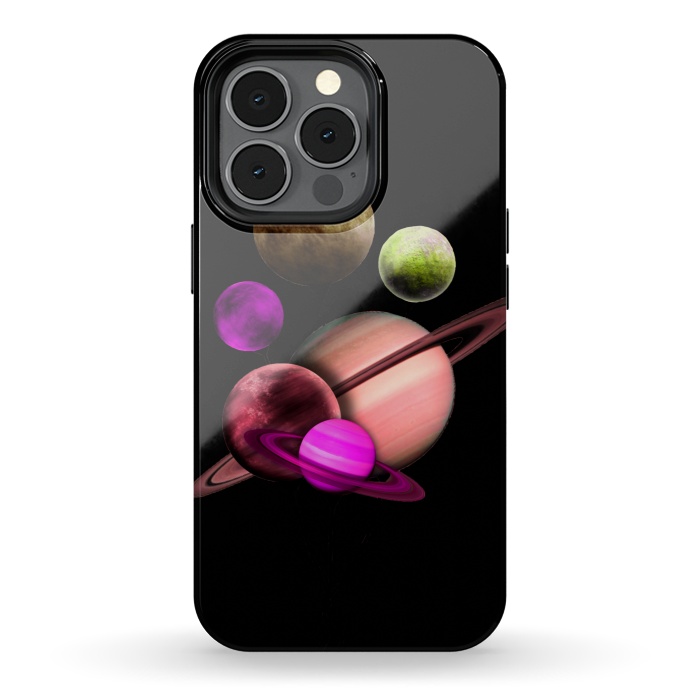 iPhone 13 pro StrongFit Purple pink space by haroulita
