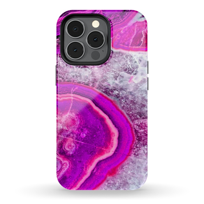 iPhone 13 pro StrongFit agate slice by haroulita