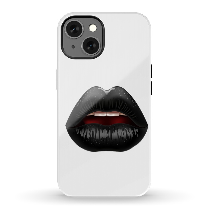 iPhone 13 StrongFit black lips by haroulita