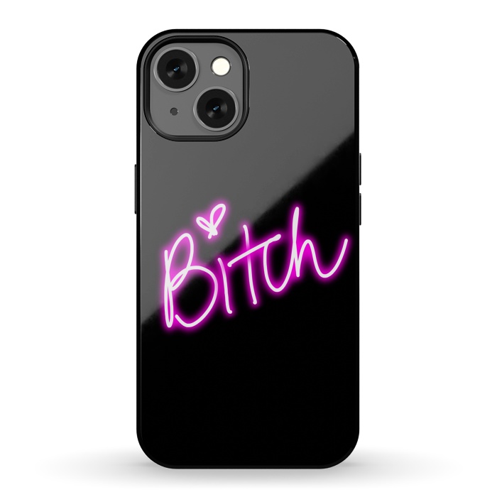 iPhone 13 StrongFit bitch neon lights by haroulita