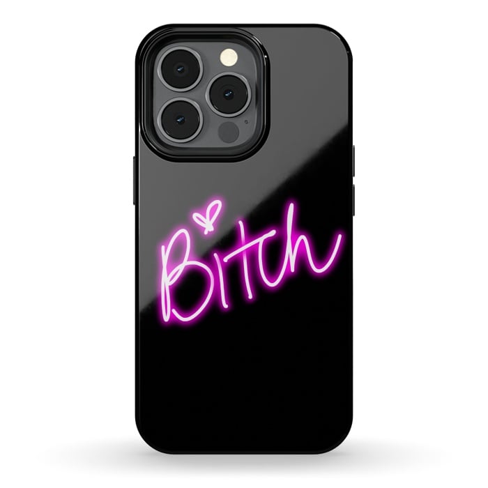 iPhone 13 pro StrongFit bitch neon lights by haroulita